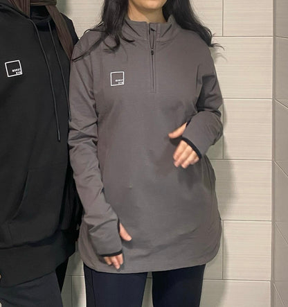 Modst grey half zip