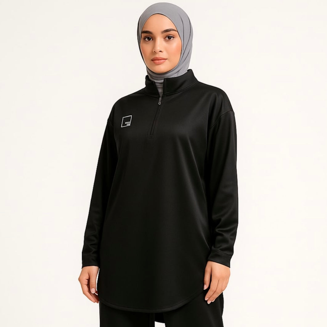 Modst black half zip